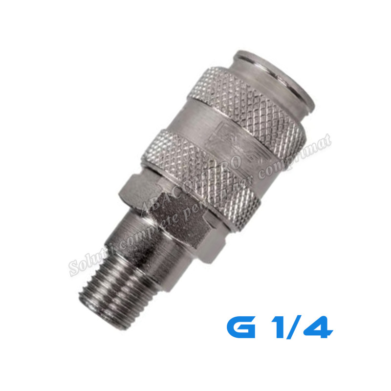 1/4 MALE THREAD FEMALE COUPLING UNI 1 GAV