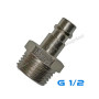 QUICK MALE COUPLING EXTERIOR THREAD 1/2