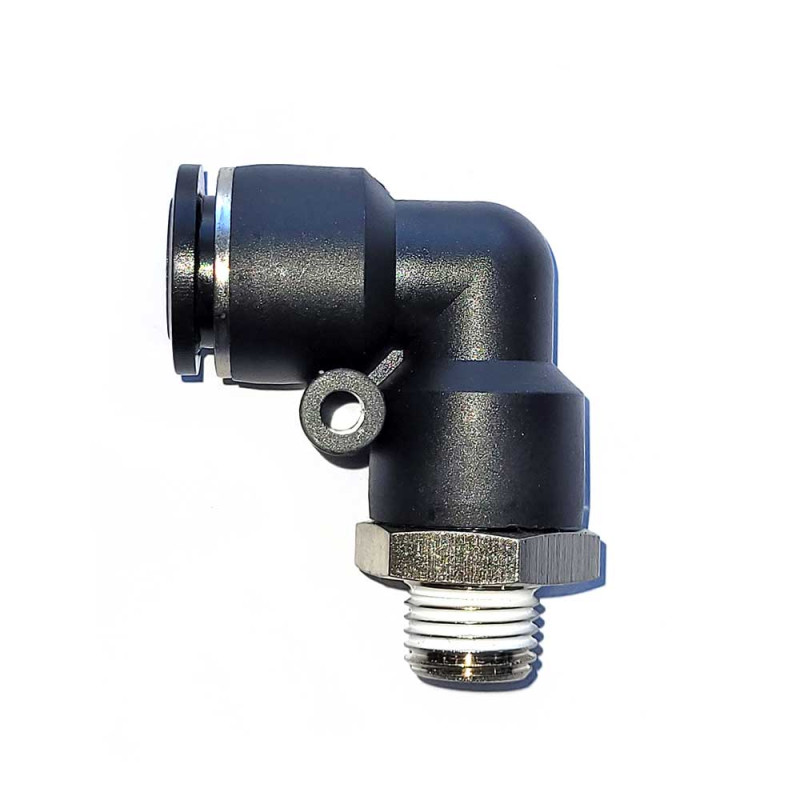 PNEUMATIC L TYPE ELBOW CONNECTOR MALE 1/8 D10 RT-6101/11 GAV PNEUMATIC L TYPE ELBOW CONNECTOR MALE 1/8 D10 RT-6101/11 GAV