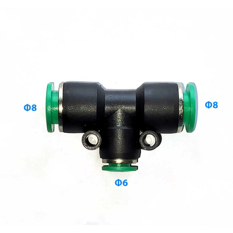 PNEUMATIC TEE TYPE REDUCTION CONNECTOR 8-6-8 B269/3 VEPA