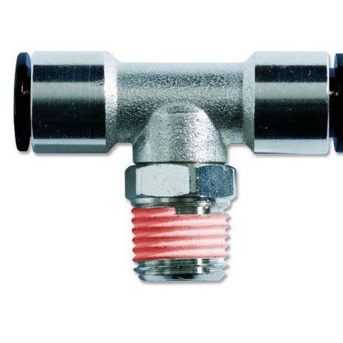 PNEUMATIC T MALE ROTATIG THREAD 1/4 CONNECTOR D6 RR6047/4 GAV