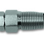 REVOLVING 3/8 MALE THREAD CONNECTOR FOR D10 HOSE
