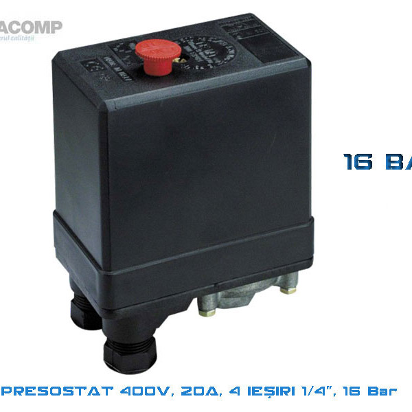 400V, 20A, 16 BAR PRESSURE SWITCH OPC_PES4V1_4_20_16B NE-MA