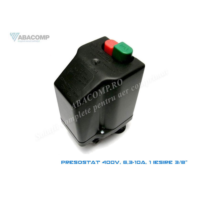 Presostat Compresor Max 400V Trifazat 6,3-10A,O Iesire 3/8, 12 BARI