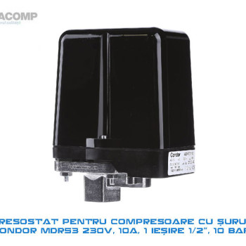 Control pressure switch Mdr 53 1/2 230V 10A 10 BAR Control pressure switch Mdr 53 1/2 230V 10A 10 BAR