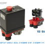 3 WAY OTPUT 230V 20A 15 BAR AIR COPRESSOR PRESSURE SWITCH