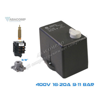 Presostat Trifazat Condor MDR3 400V 16-20A 9-11 Bar 1 Iesire