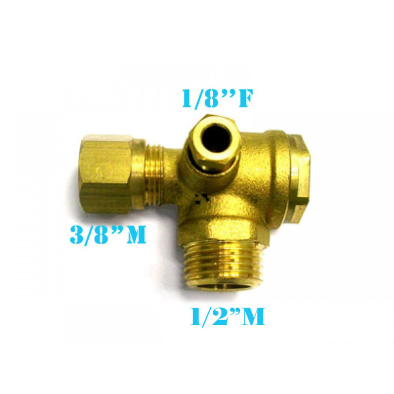 Supapa De Sens Compresor Filet 1/2 Ext 3/8 Ext 9048073 Abac