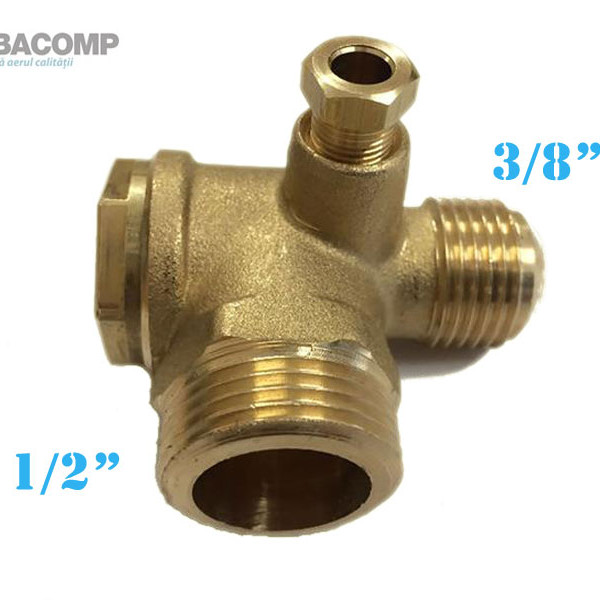 Supapa De Sens Compresor Filet 1/2 Ext 3/8 Ext Abc 9048051 Abac