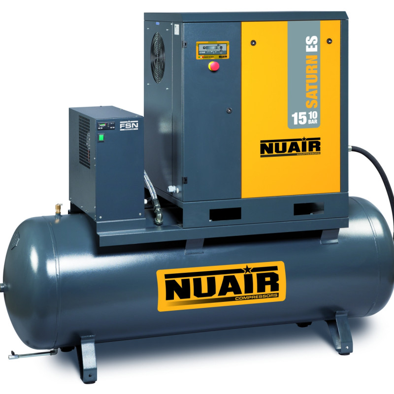 15KW SCREW AIR COMPRESSOR SIRIO 16-10-500 ES NUAIR