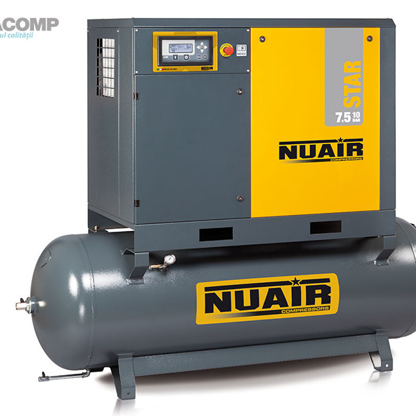 STAR 7.5Kw 500L SCREW COMPRESSOR STAR 7,5-10-500 ES NUAIR STAR 7.5Kw 500L SCREW COMPRESSOR STAR 7,5-10-500 ES NUAIR