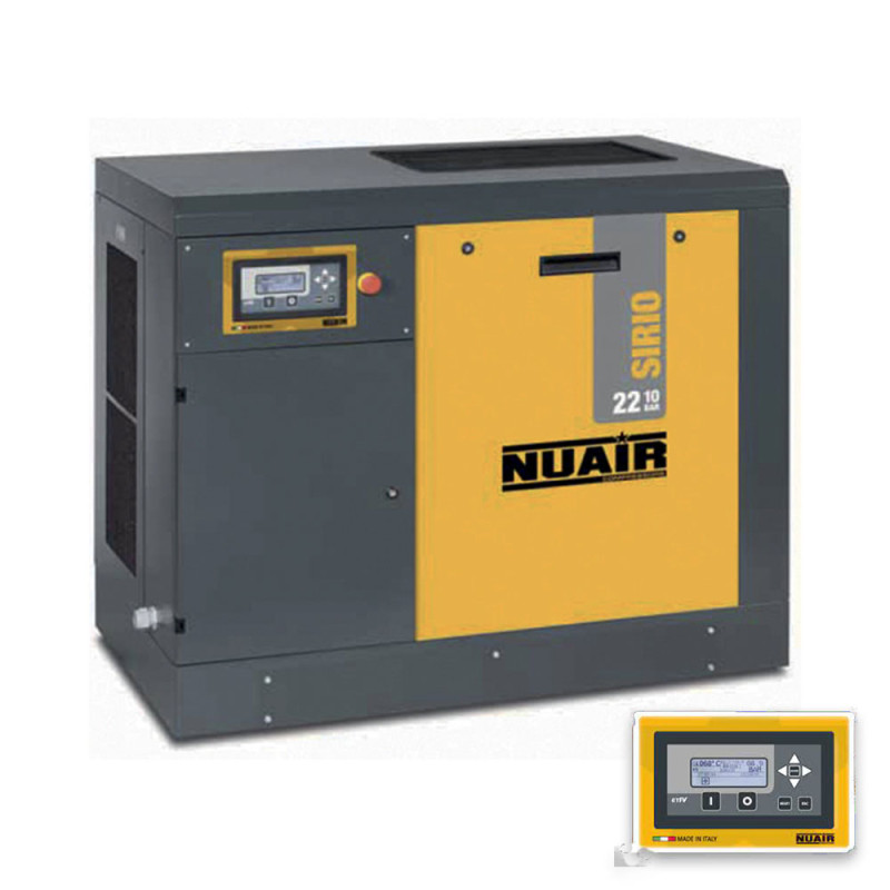 22KW 10BAR ROTARY SCREW AIR COMPRESSOR SIRIO 22 10 NUAIR