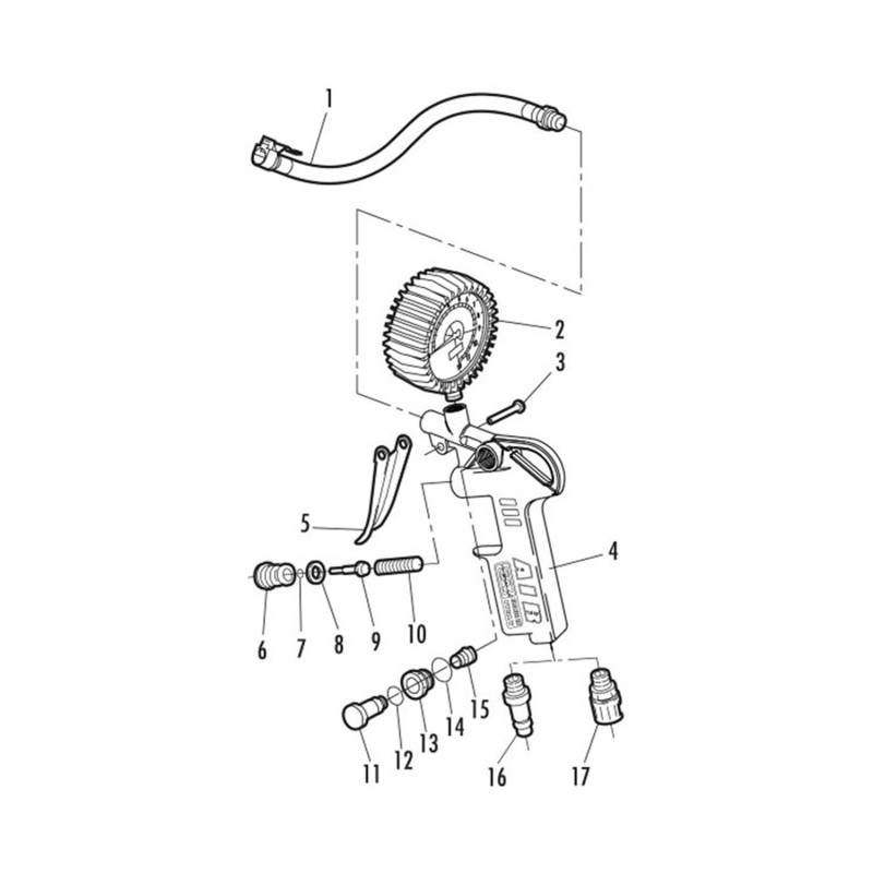 TYRE INFLATING GUN 60 D GAV
