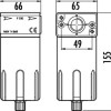 1/2 PNEUMATIC CONDENSATE FILTER F200 GAV