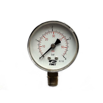 MANOMETRU AER 4 BAR FILET RADIAL 1/4 D63