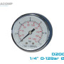 MANOMETRU AER COMPRIMAT 0-12 BAR D50 1/4