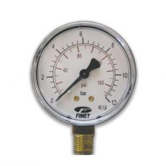 MANOMETRU AER COMPRIMAT ATAC RADIAL D63 1/4 0-6 BAR