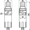 FILTRU CONDENS CU REGULATOR DE PRESIUNE SI MANOMETRU FILET INT. 1/4 FR-180 GAV