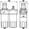 1 AIR PREPARATION UNIT FILTER REGULATOR LUBRICATOR FRL-300 GAV