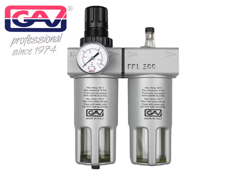 1 AIR PREPARATION UNIT FILTER REGULATOR LUBRICATOR FRL-300 GAV